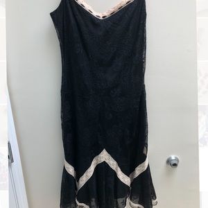 Laundry by Shelli Segal black lace dress